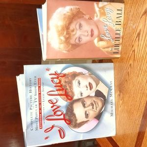 Two books all about the I love Lucy show and also about Lucille Ball..